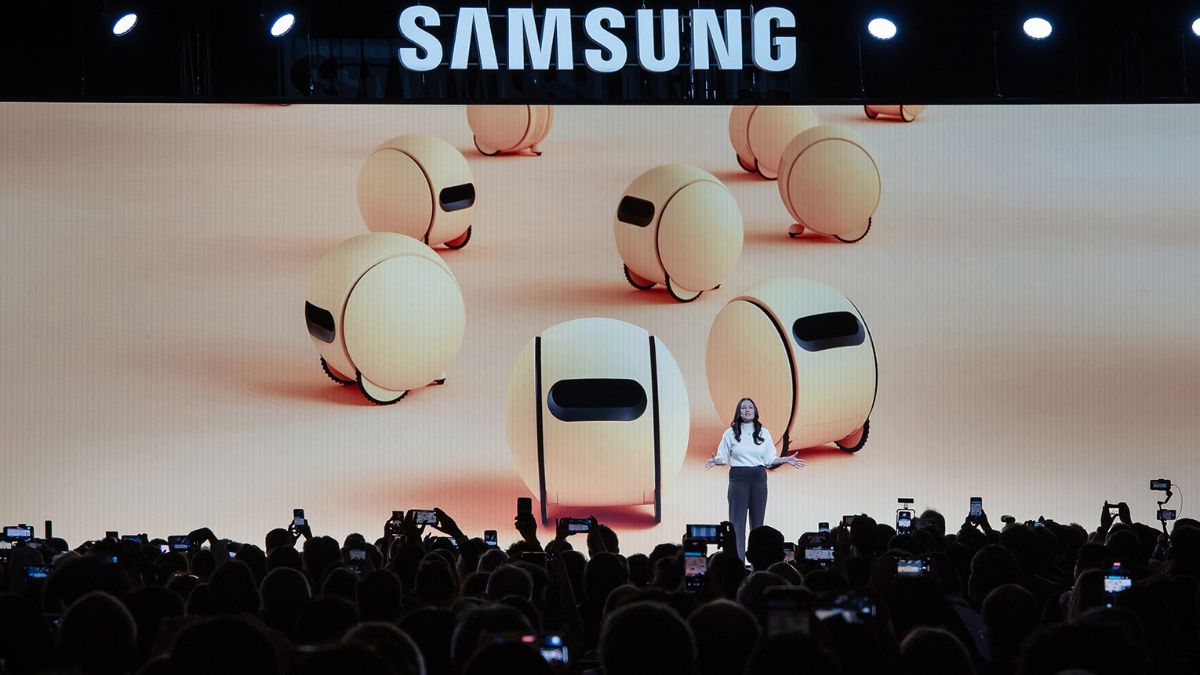 Samsung predstavuje moderné roboty na veľtrhu CES 2025.